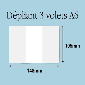 Depliant A6 3 Volets Papier 170g